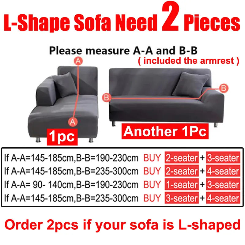 Waterproof Jacquard Sofa Covers 1/2/3/4 Seats Solid Couch Cover L Shaped Sofa Cover Protector Bench Covers
capa de sofá elástica impermeávil.